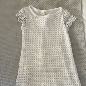 White crochet Pete dress//size small